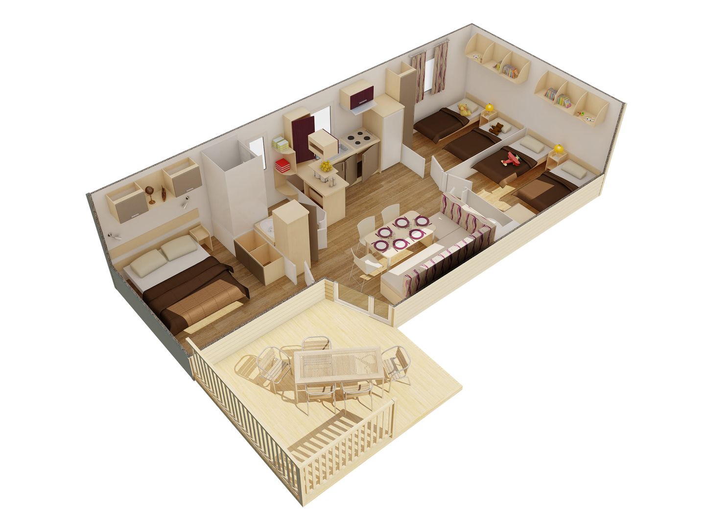  Mobilheim Pacifique Pelzerhaken - Grundriss