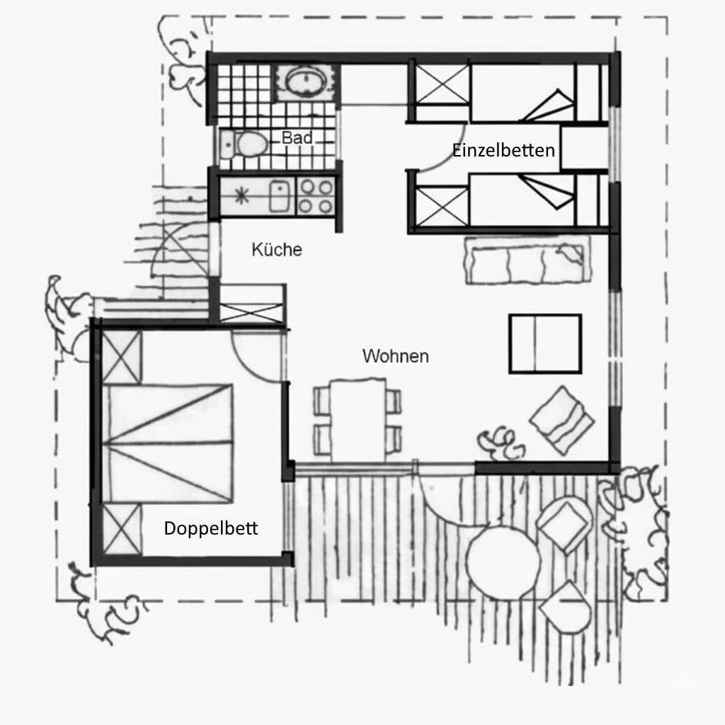  Ferienhaus Typ B Pelzerhaken - Grundriss