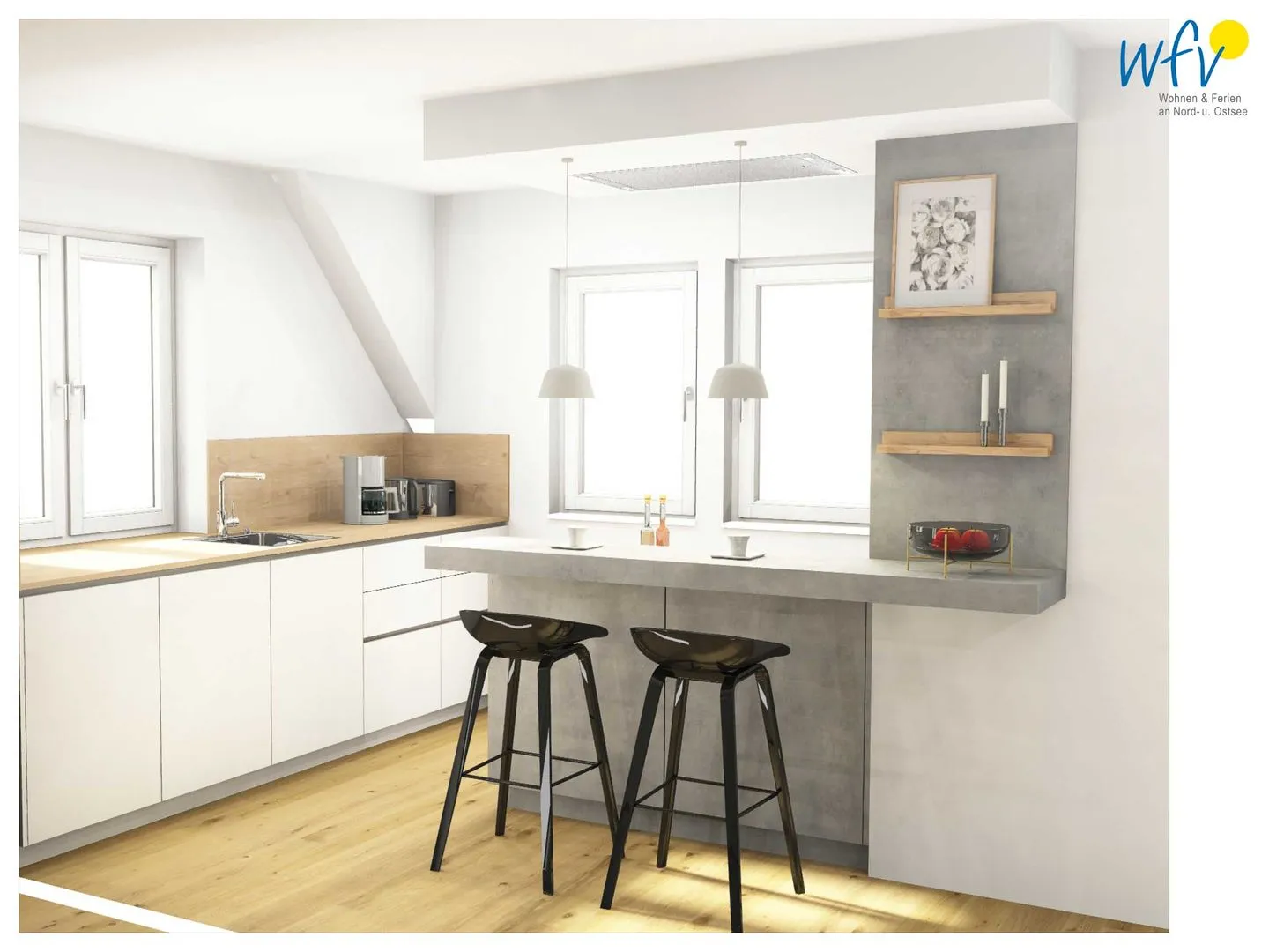 Wohnzimmer Friesenfranz Ferienwohnung Friesensonne