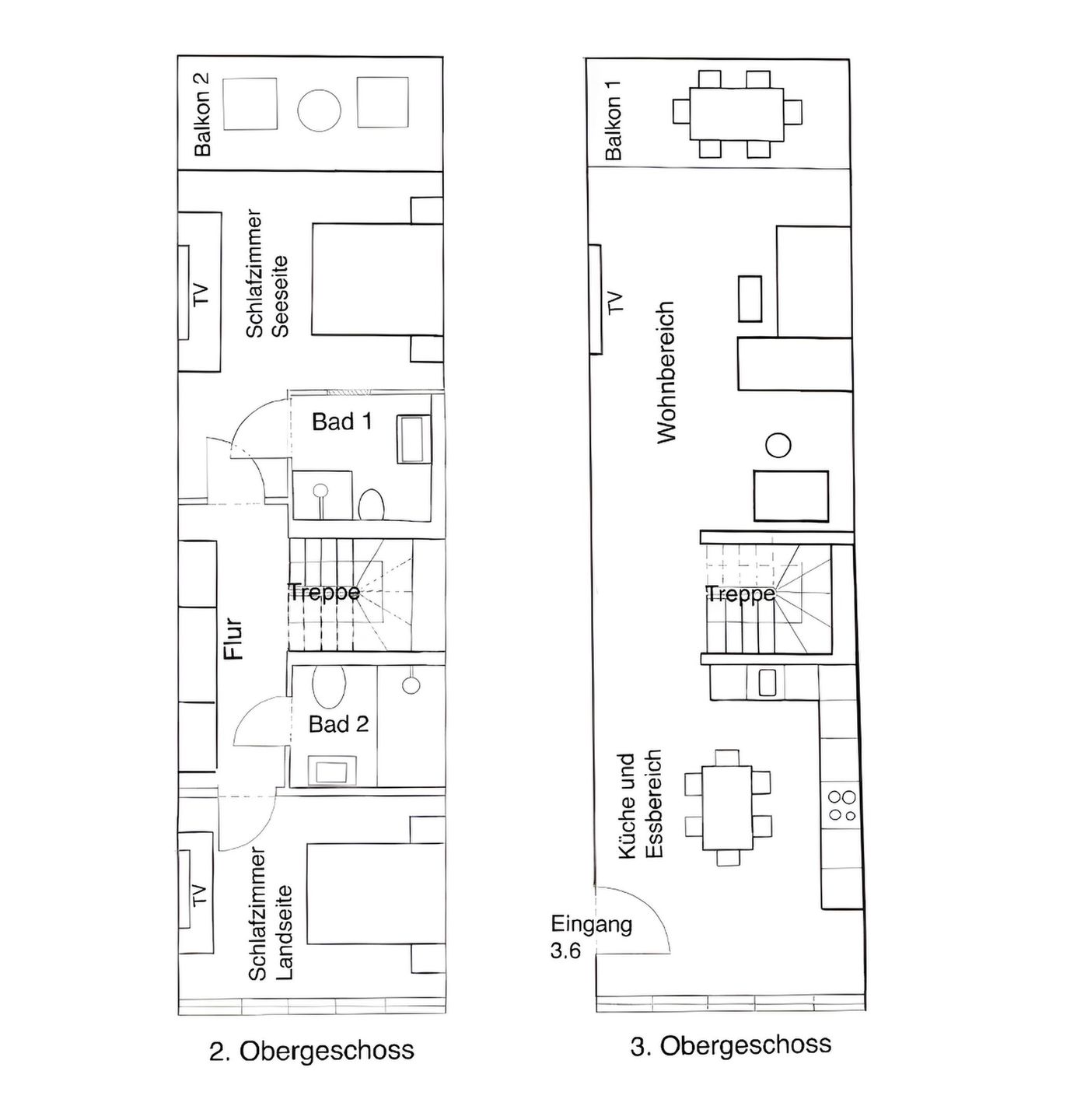  FeWo Frühlicht in PRORA - 4.36 Prora - Grundriss