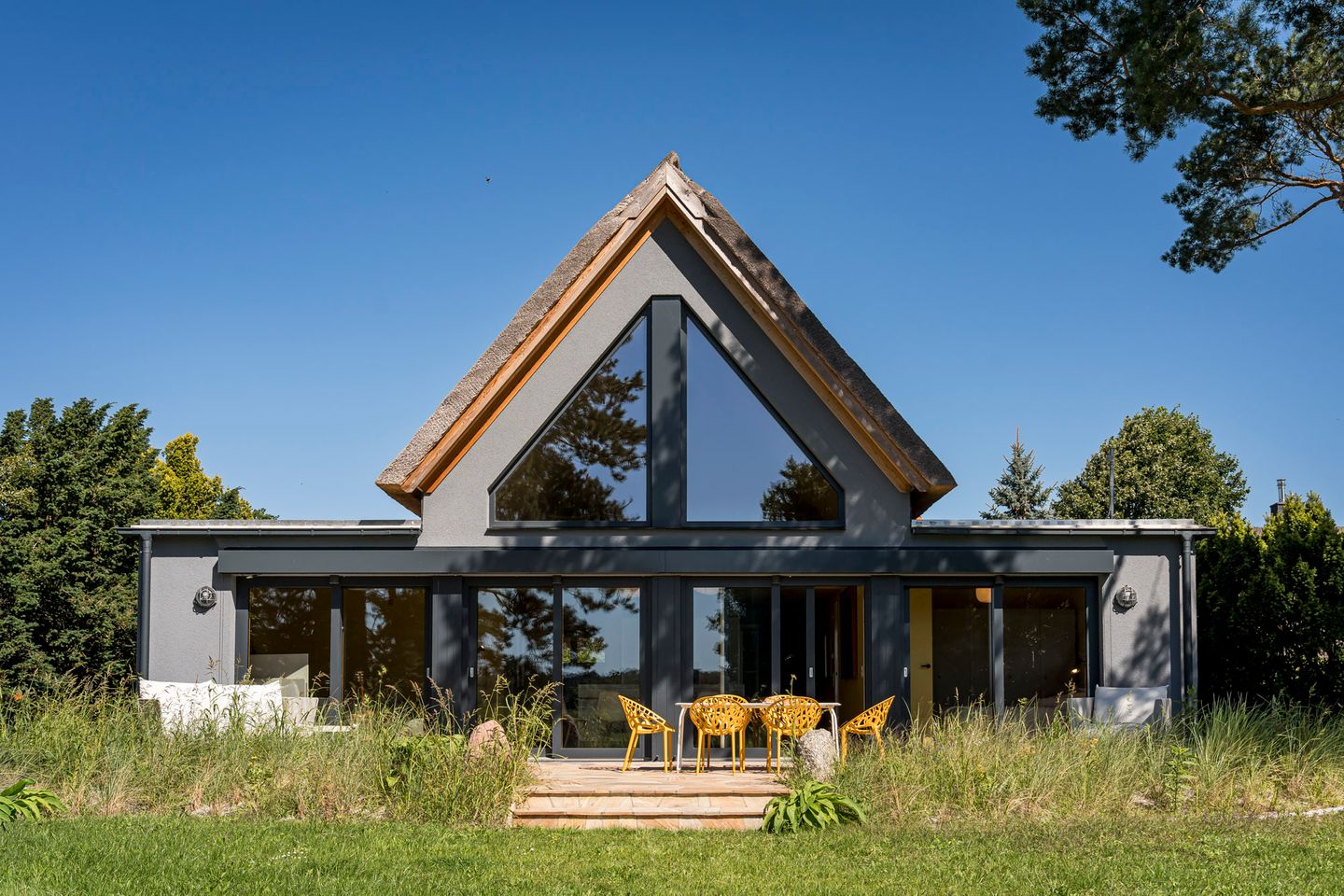 Haus Offenblick in Wieck - Blick in den Garten