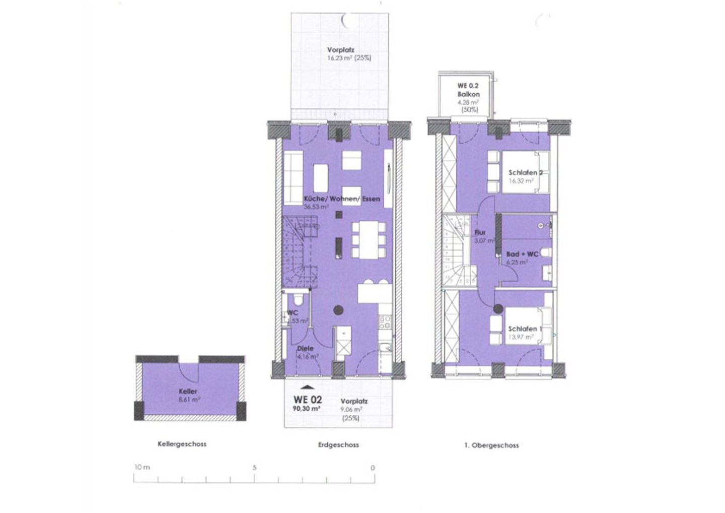  FeWo Gooddays in PRORA Maisonette mit Terrasse & Balkon - 8.02 Prora - Grundriss