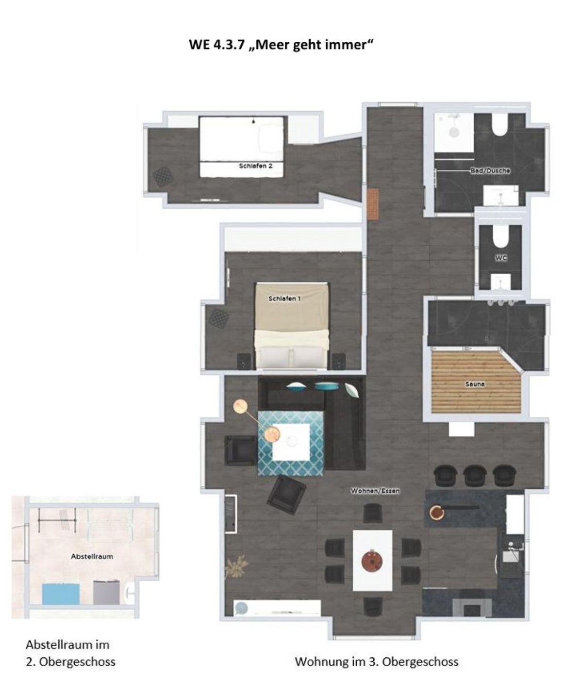  FeWo Meer geht immer in PRORA - 4.37 Prora - Grundriss