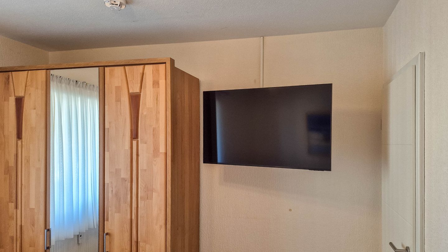 Nordseeblick Whg. 42, TV im Schlafzimmer
