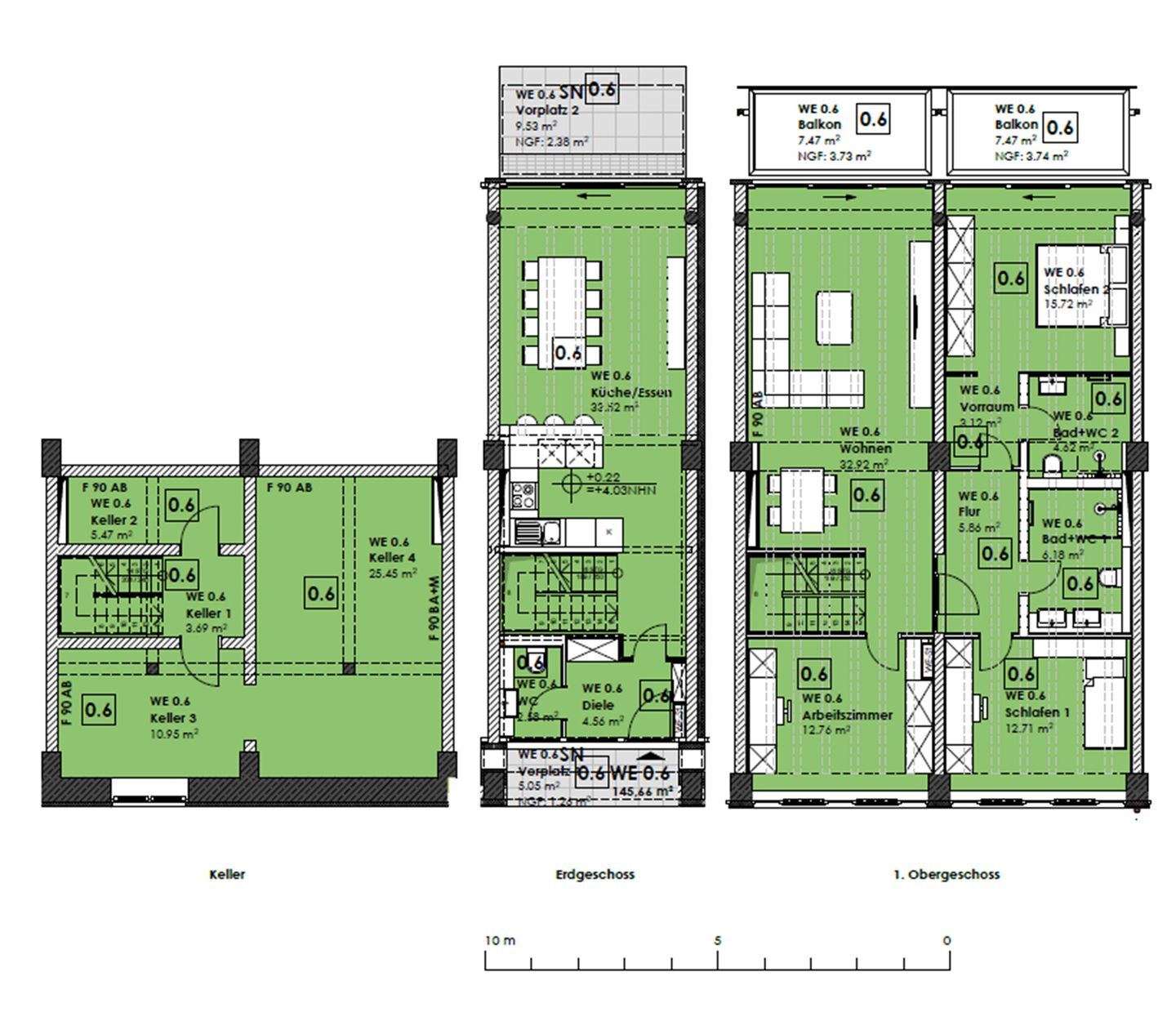  FeWo Sunny in PRORA - 4.06 Prora - Grundriss