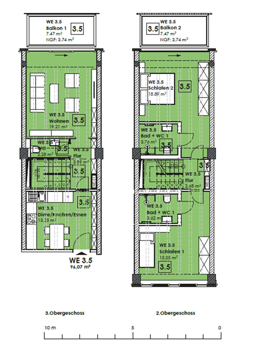  FeWo Pontos in PRORA - 4.35 Prora - Grundriss