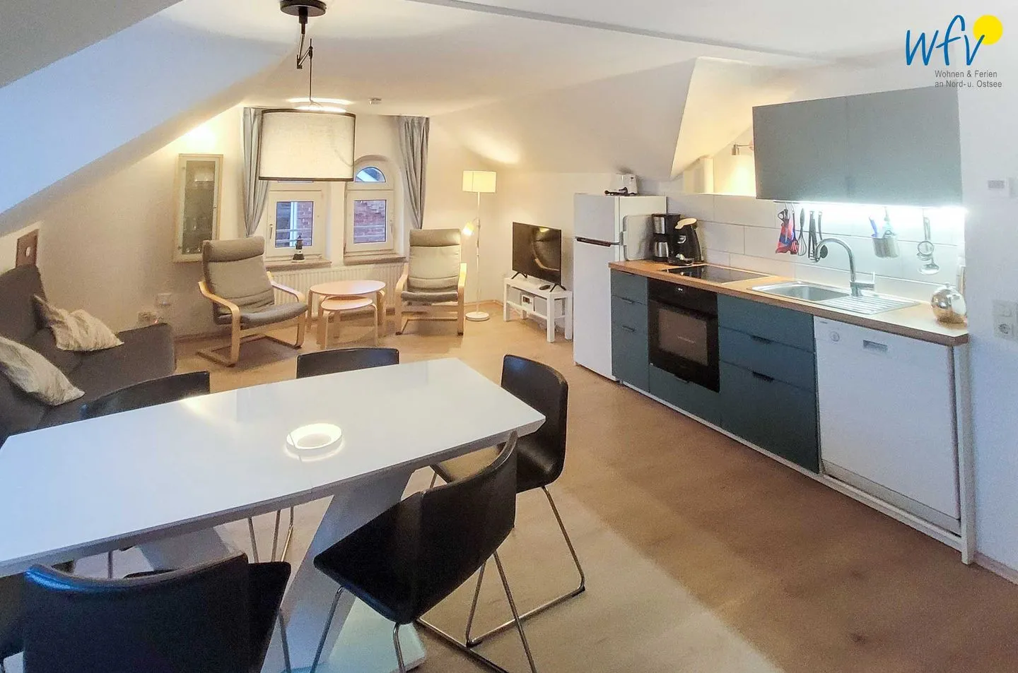 Küche / Küchenzeile Kirchstr. 38 Borkum Ferienwohnung 38