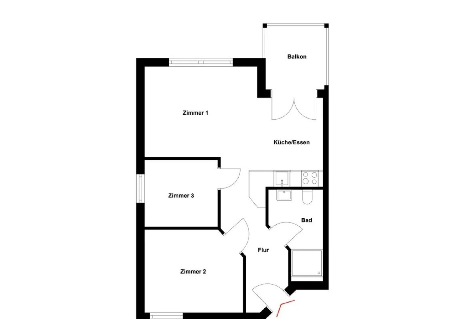  Apartmenthaus Sonnenburg Ferienwohnung 7 Kühlungsborn Ost - Grundriss
