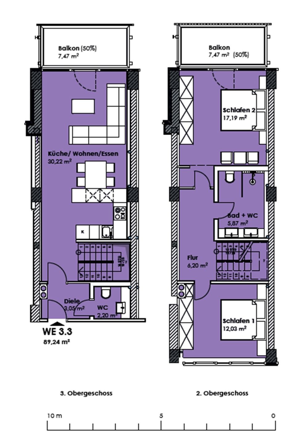  FeWo Kapitänskajüte in PRORA - 8.33 Prora - Grundriss