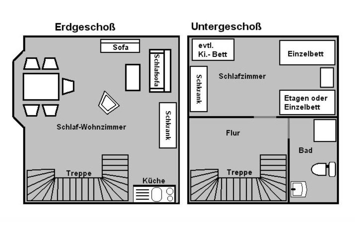 Haus Düne 5 Wohnung 3  - Grundriss