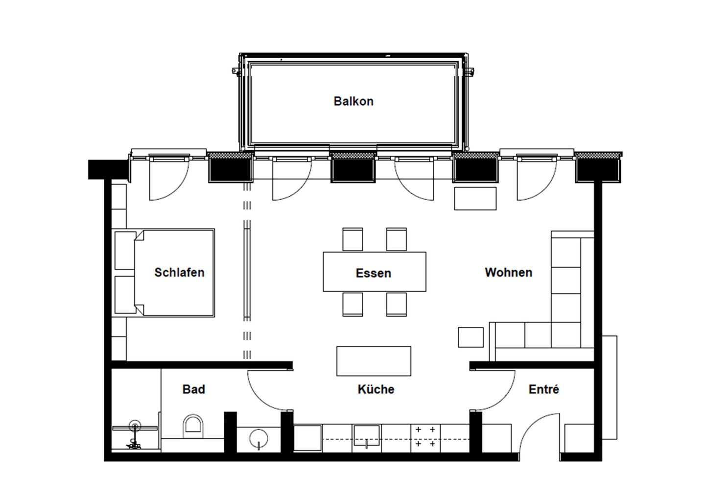  FeWo Luft & Loft in PRORA - 9.23 Prora - Grundriss