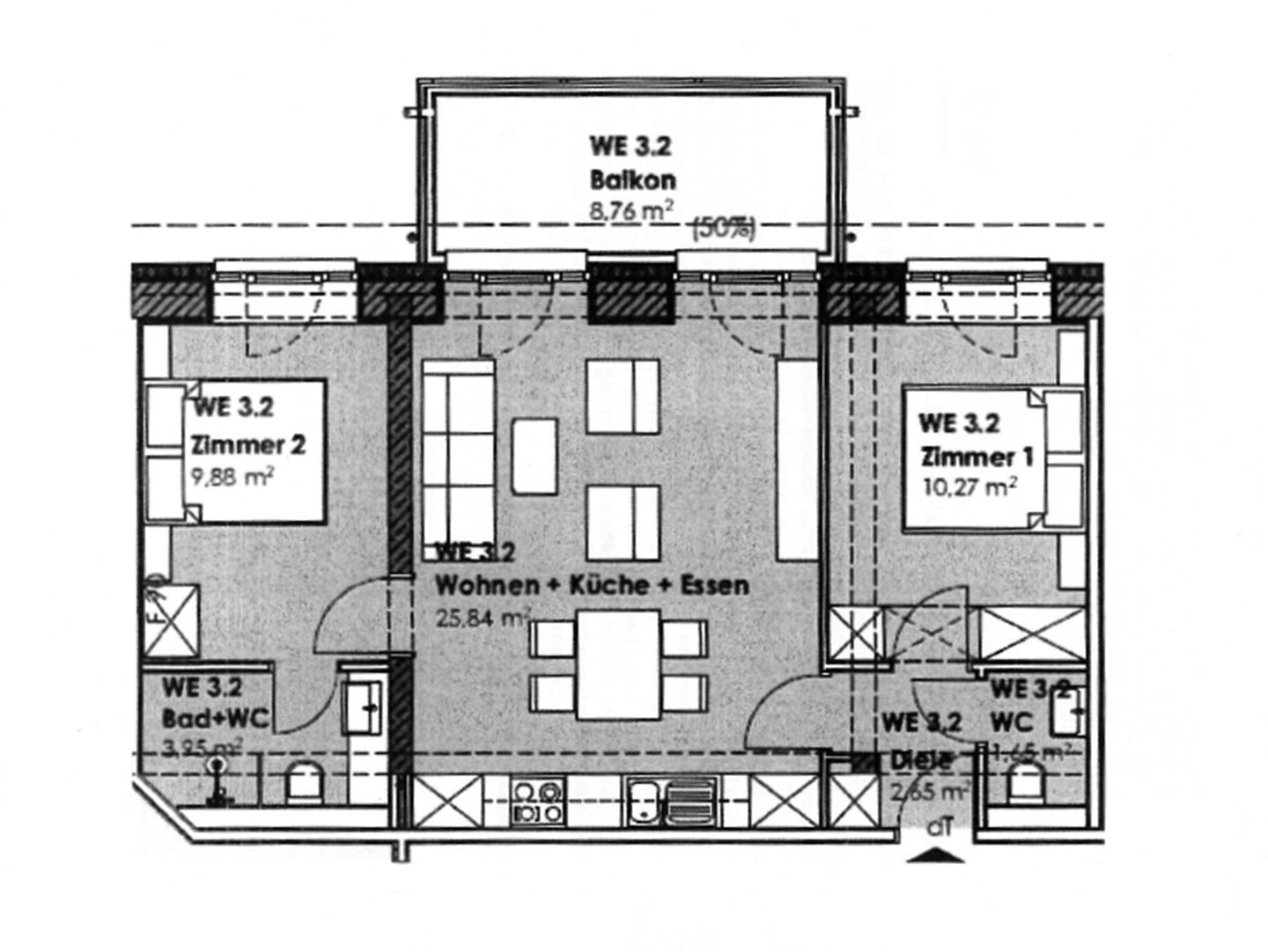  FeWo Se(e)hnsucht in PRORA - 9.32 Prora - Grundriss