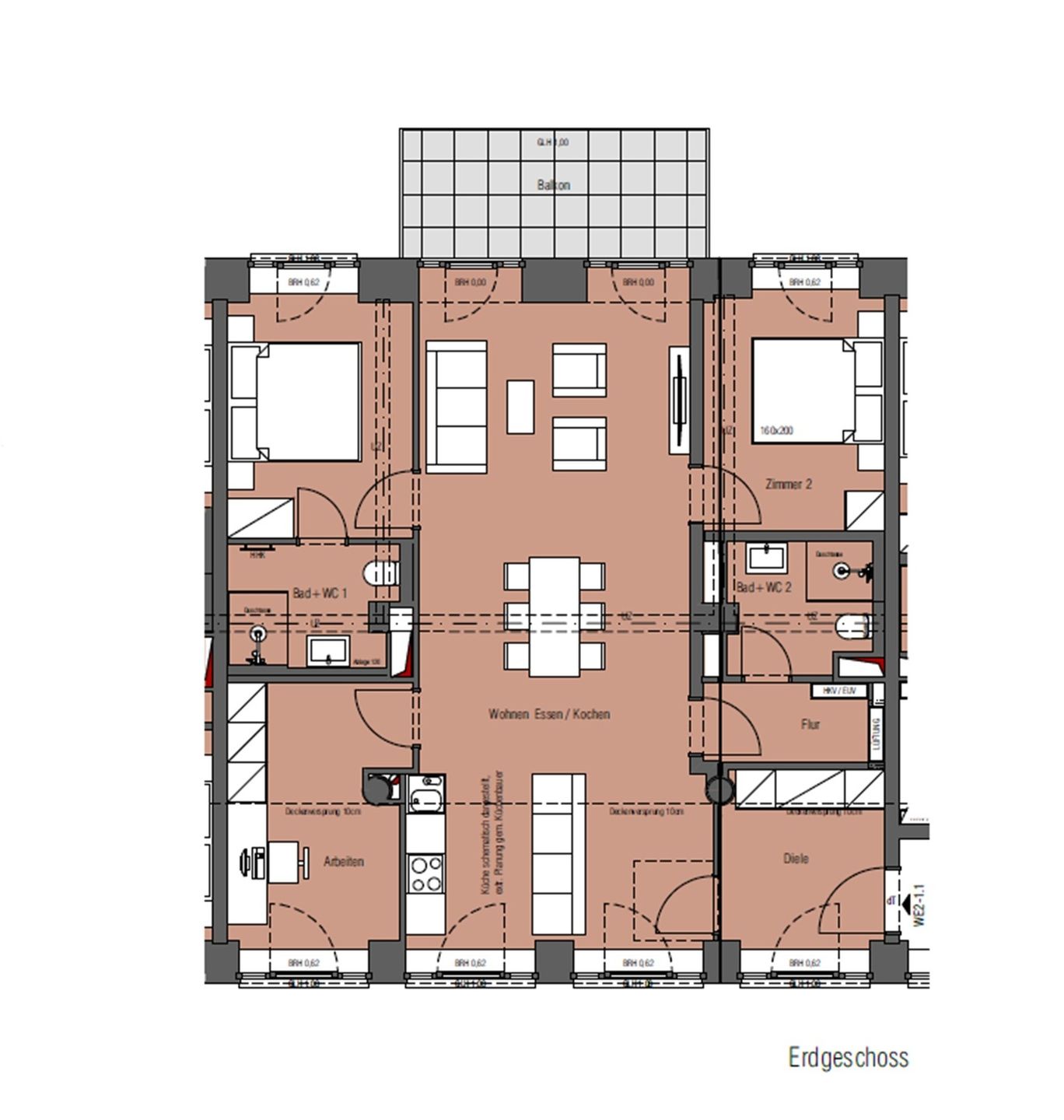  FeWo Seeadler in PRORA - 2.11 Prora - Grundriss