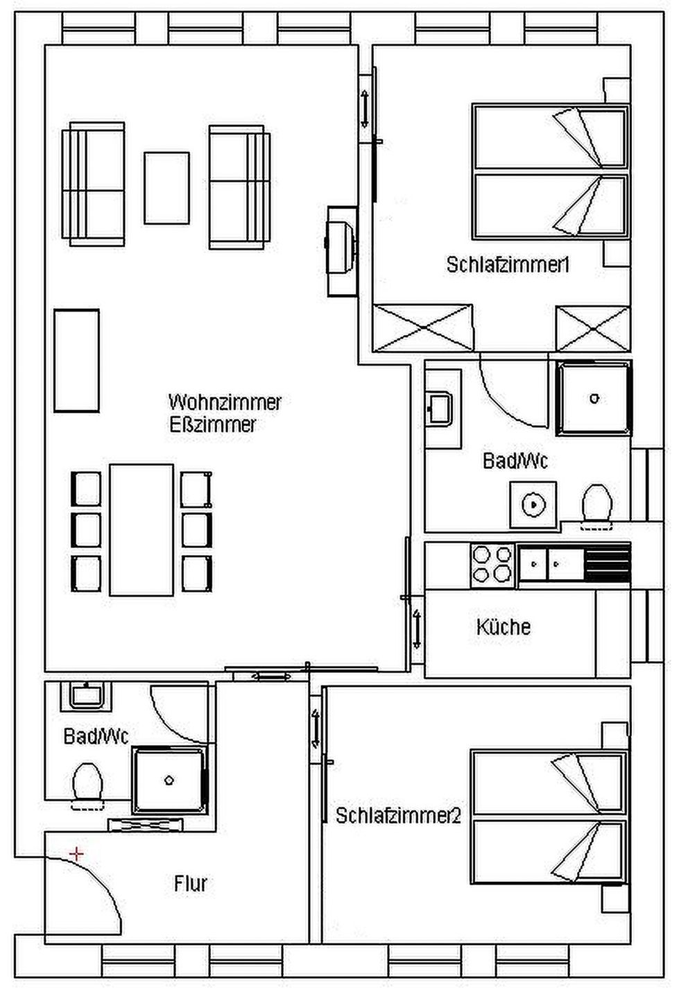  Bomhoffstr. 15, Whg. 4 Westerland - Grundriss