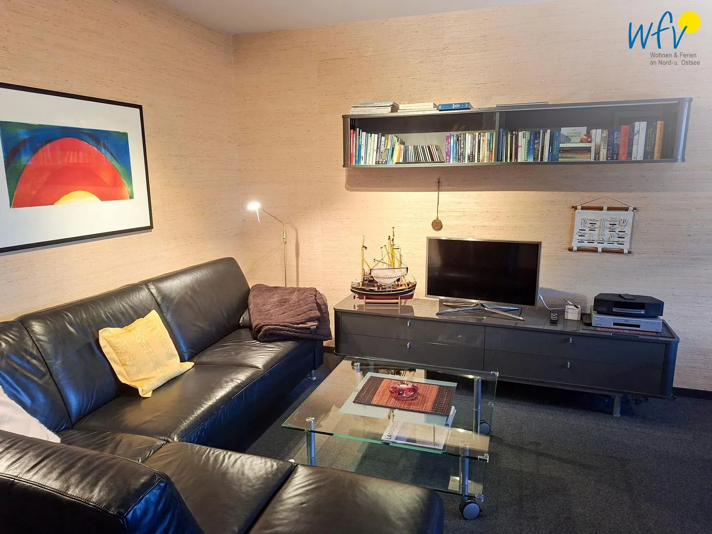 Wohnzimmer Haus Fritz-Reuter-Straße 5 Ferienwohnung Herbst