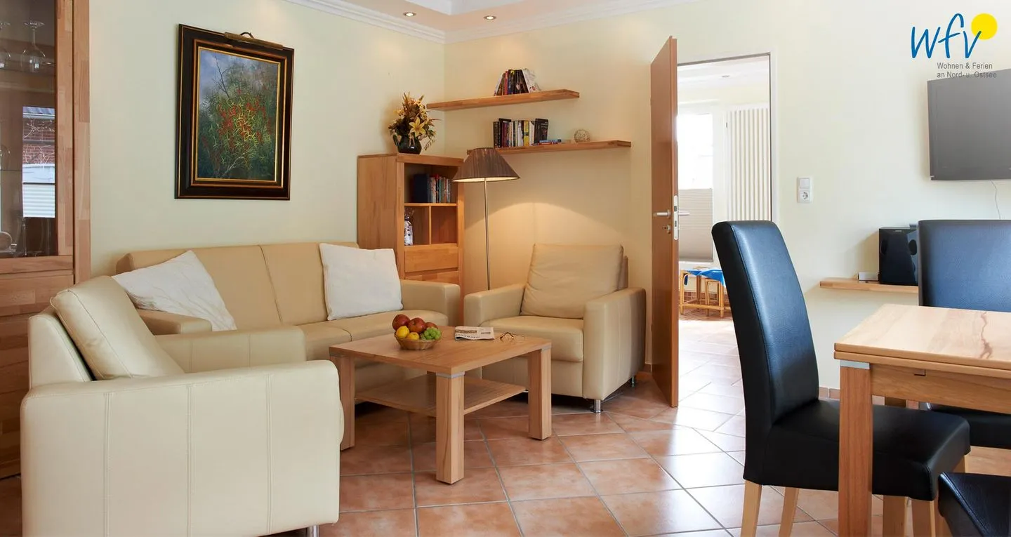 Wohnzimmer Haus am Meer Ferienwohnung Sascha