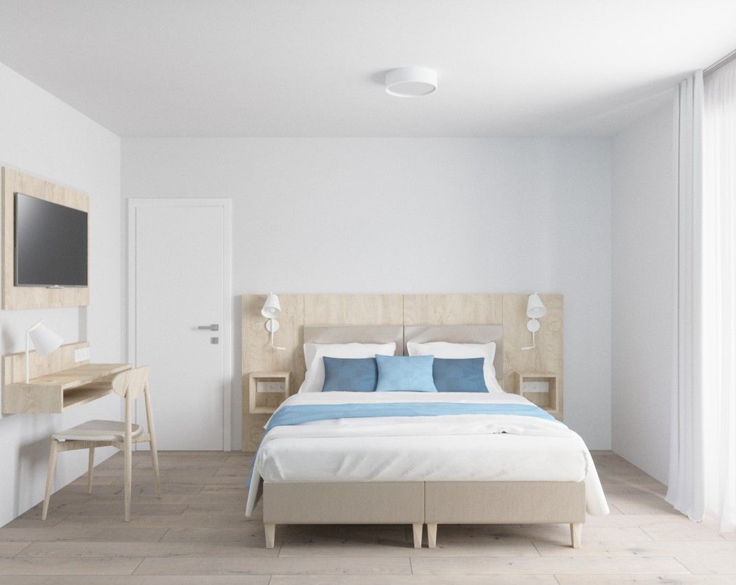 Fairschlafen Boutique Hostel Doppelzimmer Kajüte 1.06 mit Sauna und Fitness Bild 2