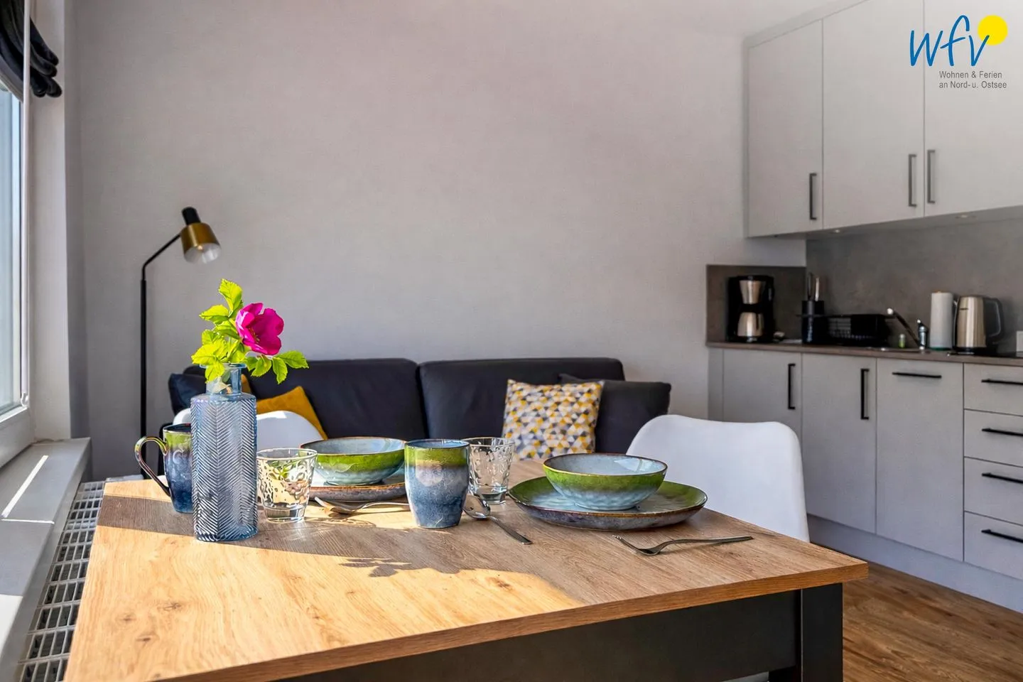 Wohnzimmer Haus Rinelde Ferienwohnung "Deck 1"