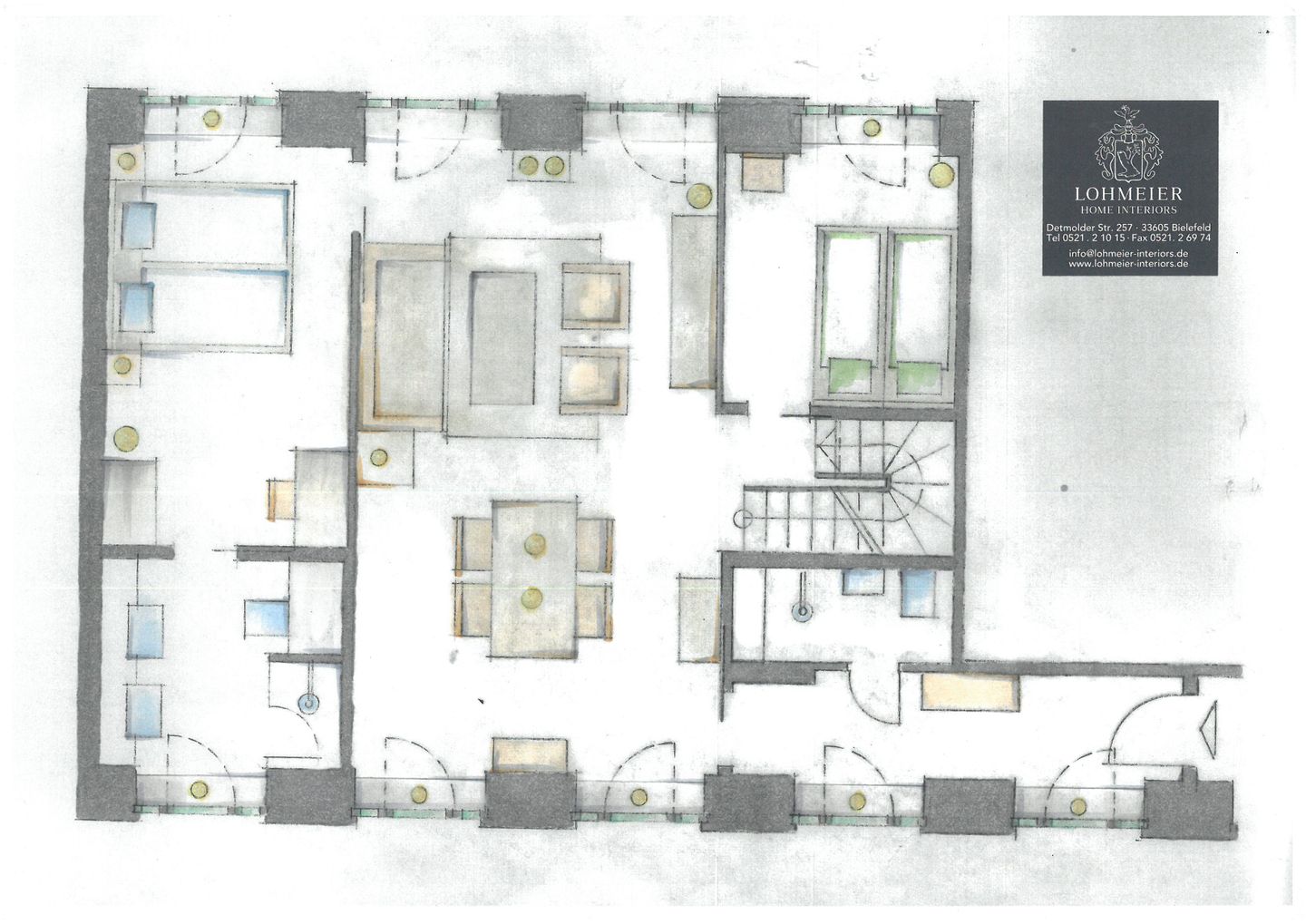  FeWo Sealion Dachterrasse in PRORA - 5.51 Prora - Grundriss