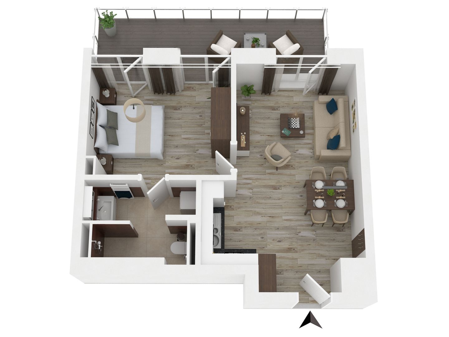  First Garden View Wustrow - First Garden View Grundriss