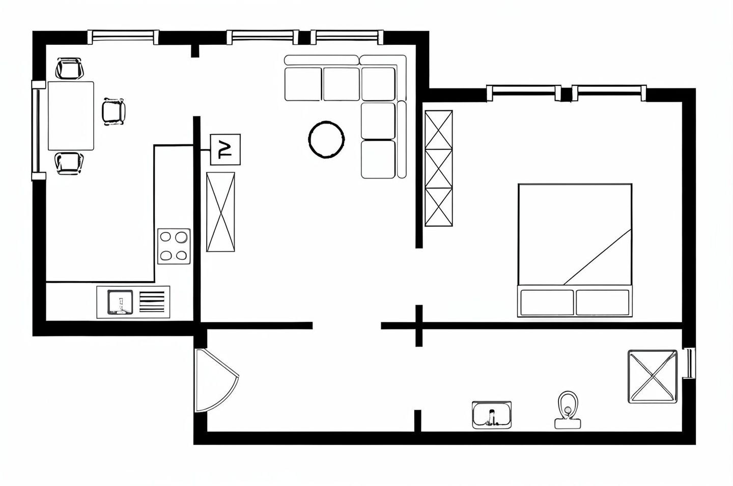 Marina - Whg. 1 Föhr - Grundriss