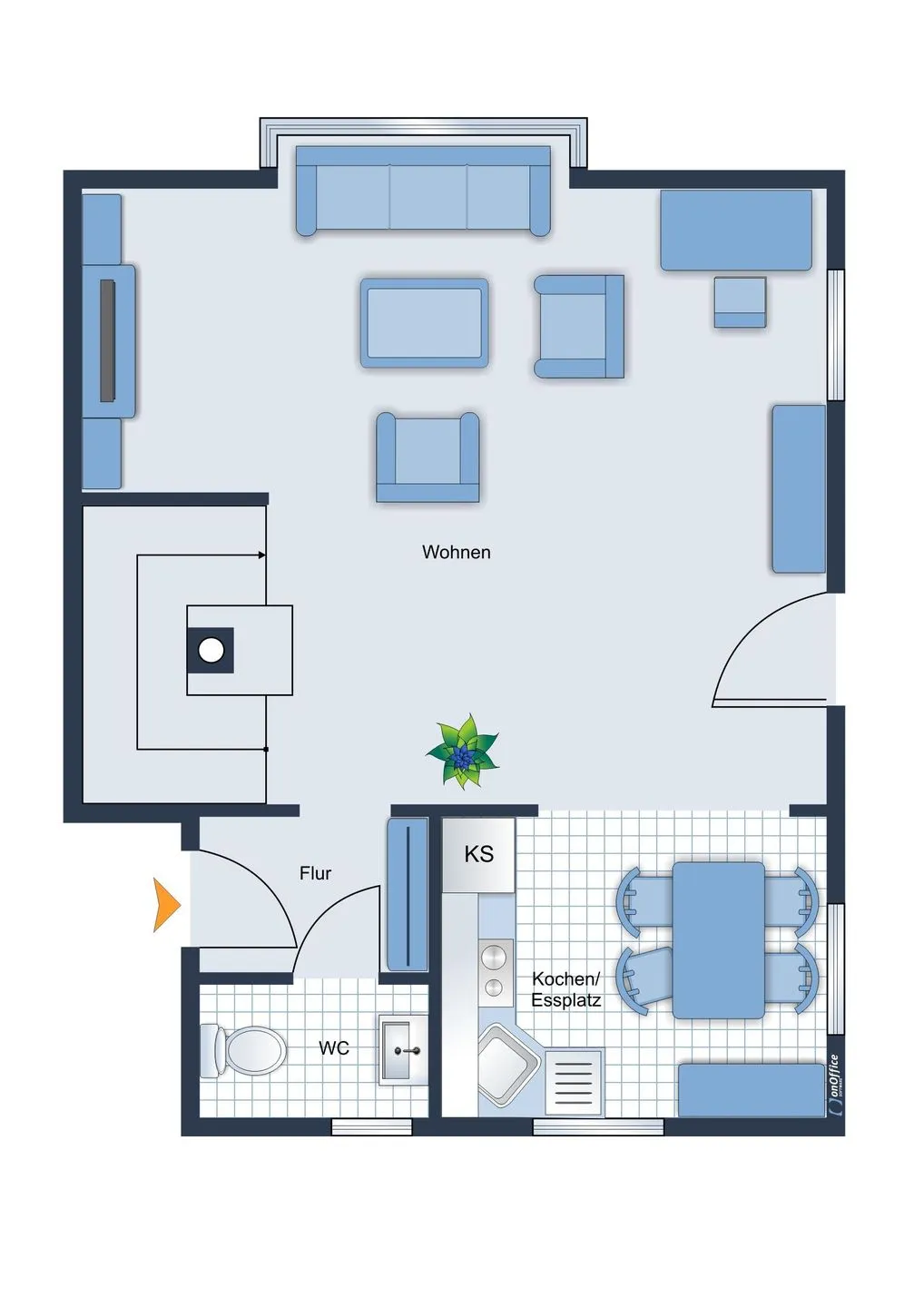 Ferienhaus Walter Wrixum - Grundriss