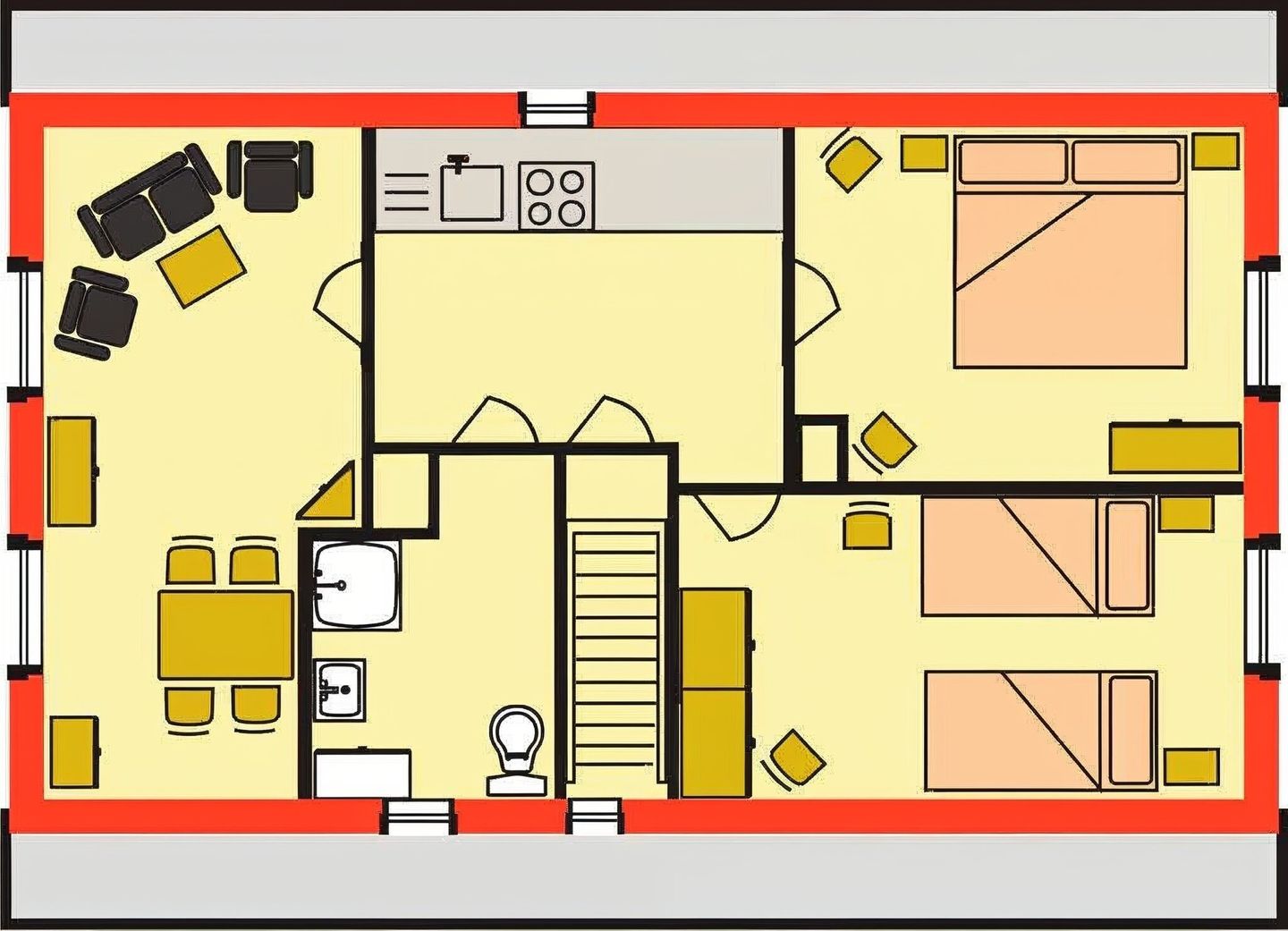  Meisenweg - Obergeschoss Föhr - Grundriss