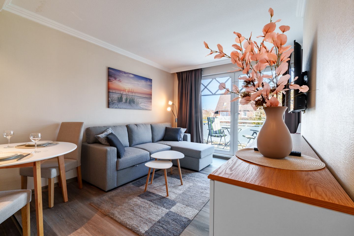 Appartementhaus Meeresbucht Whg. 8, Wohnzimmer