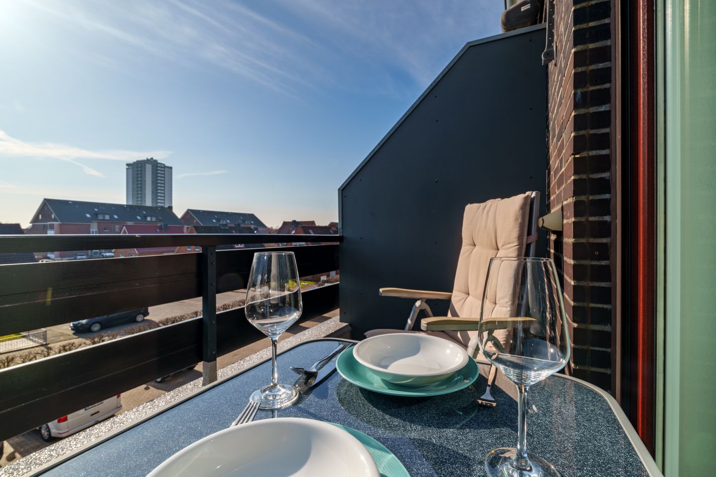 Haus Welle, Whg. Kuschelnest Balkon mit schöner Aussicht