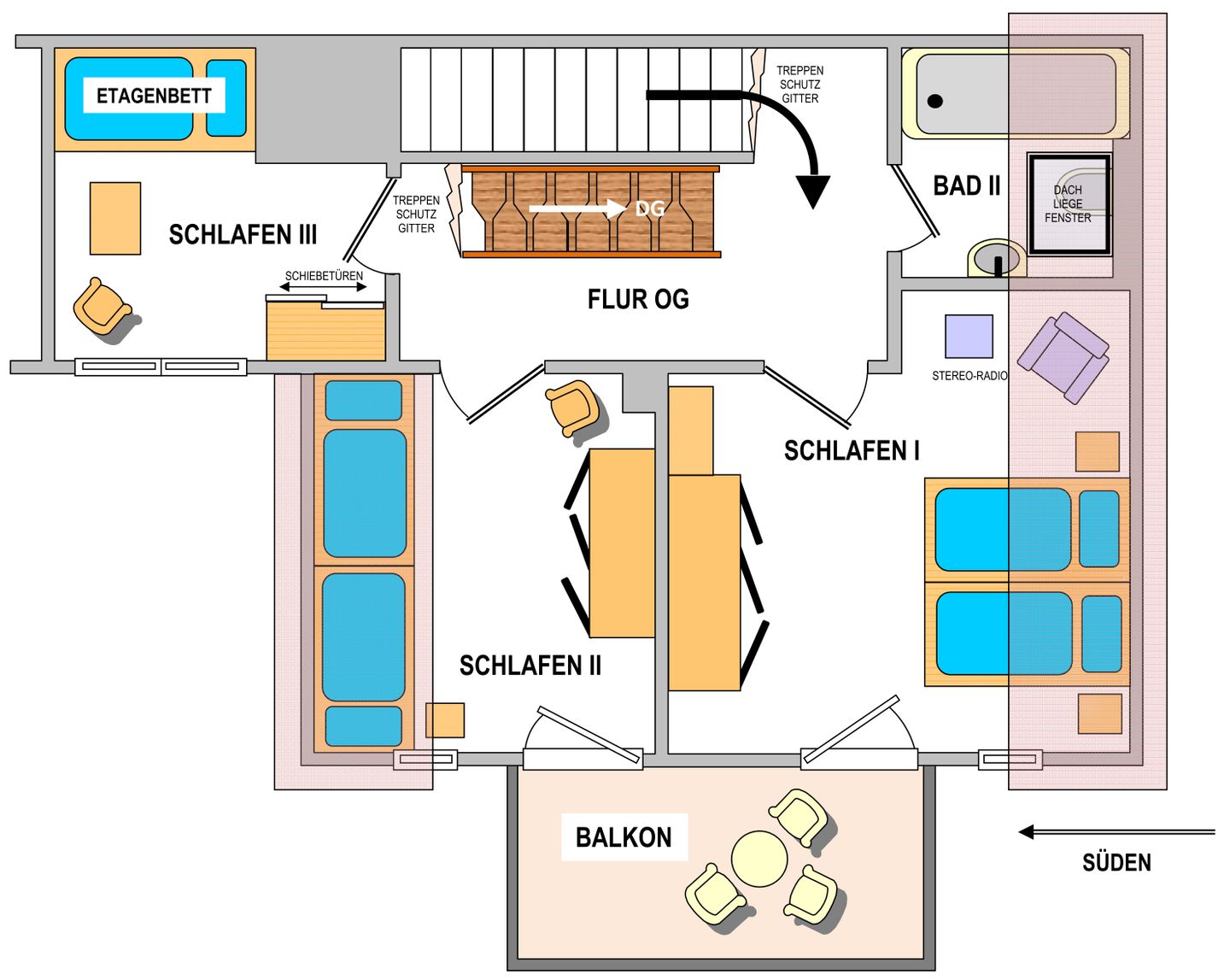 Haus Irene  Whg. 01 Wangerooge - 1. Etage