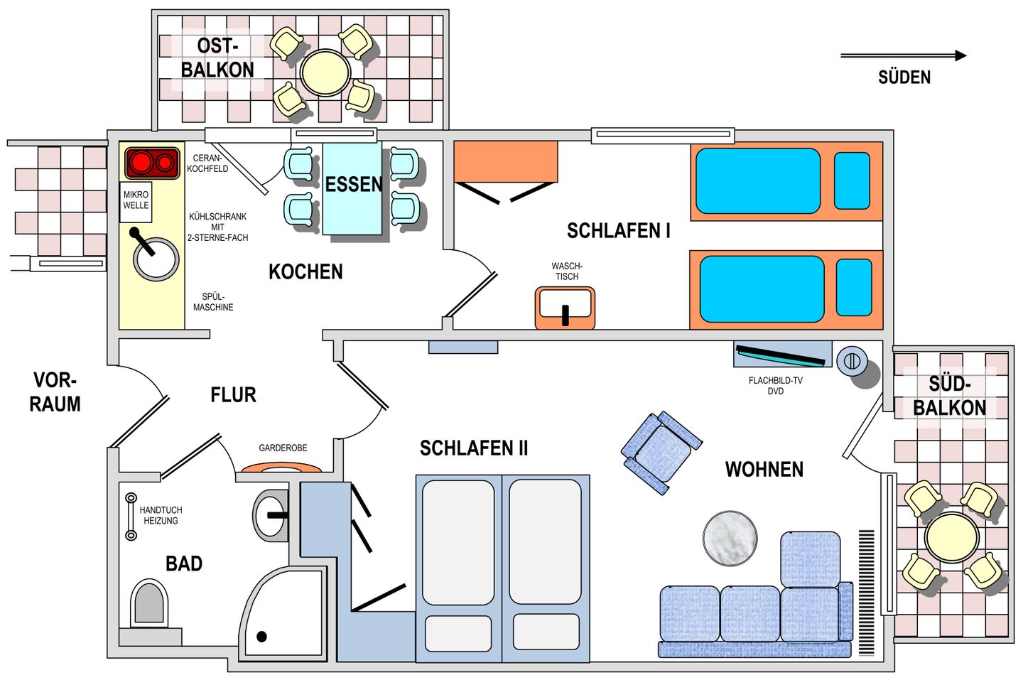 Haus Klippersteven Whg. 16 Kleen Smutje Wangerooge - Kleen Smutje