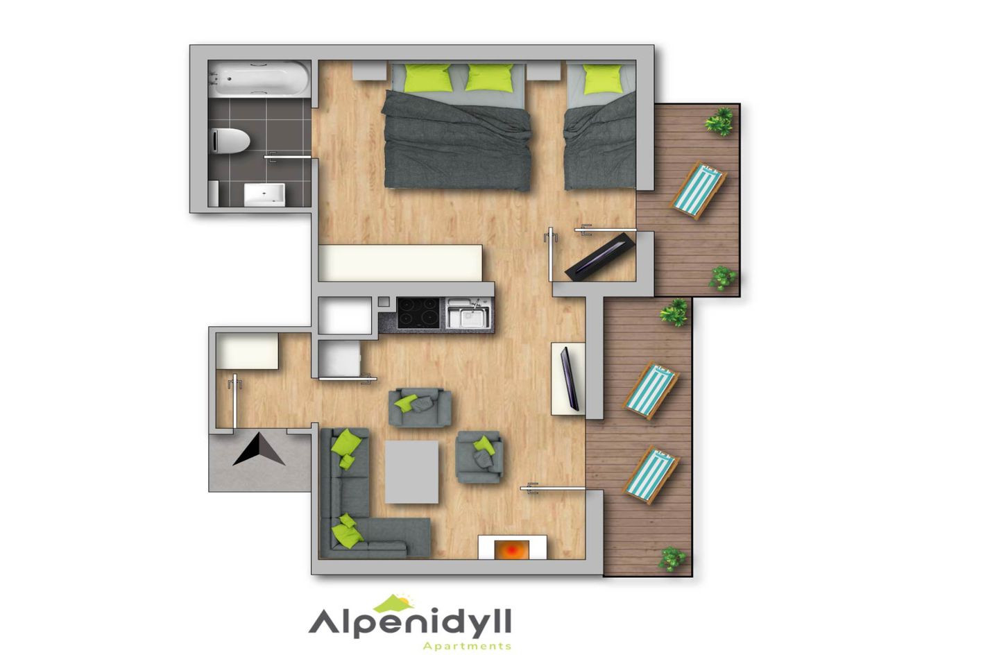  Bergidyll 10 by Alpenidyll Apartments Ramsau am Dachstein - Grundriss 2D
