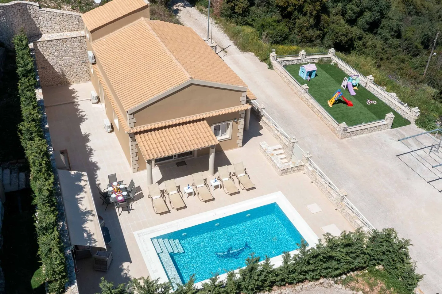  Villa Korfiatissa Aghios Mattaios - Vogelperspektive