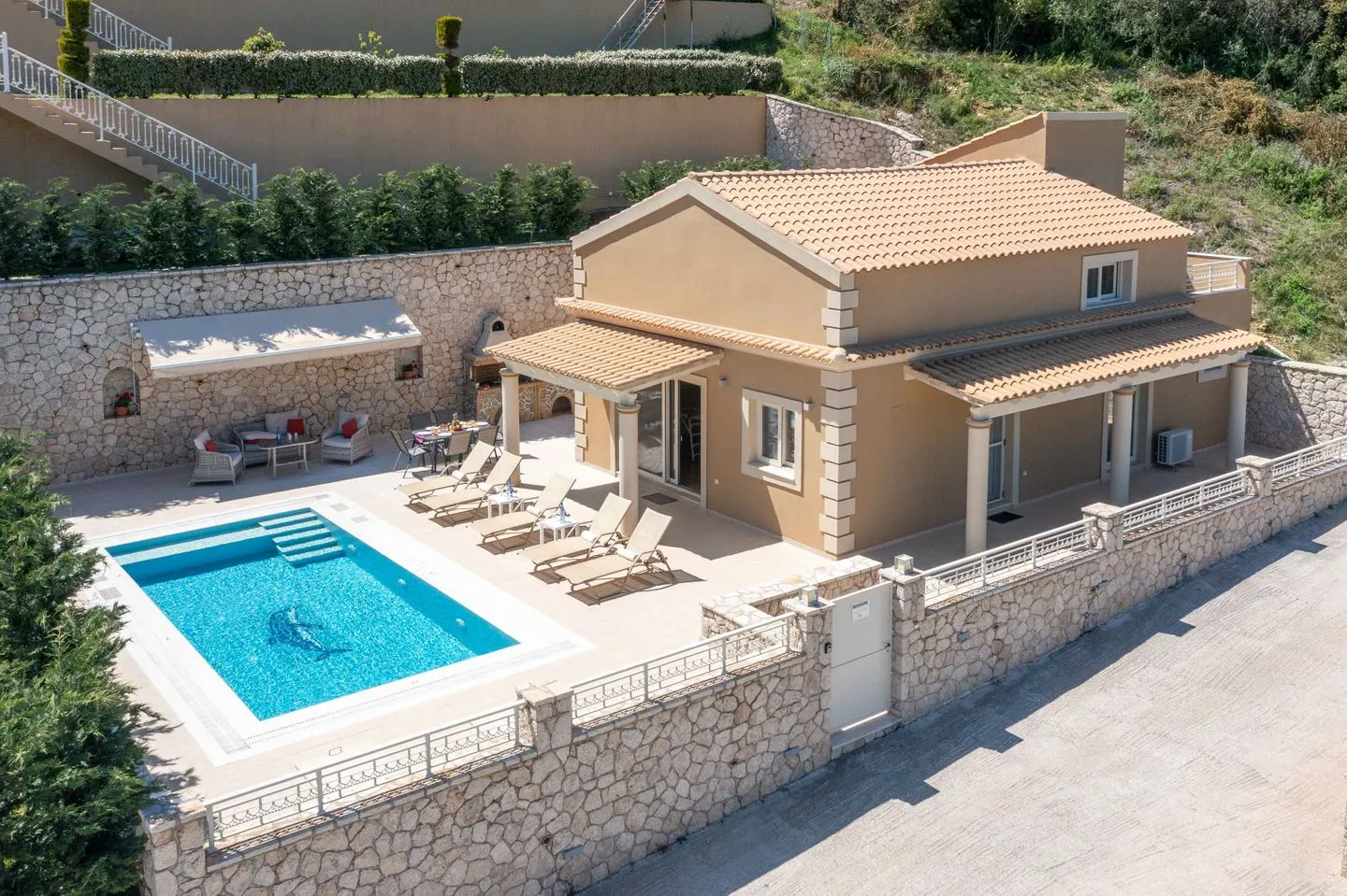  Villa Korfiatissa Aghios Mattaios - Hauptansicht