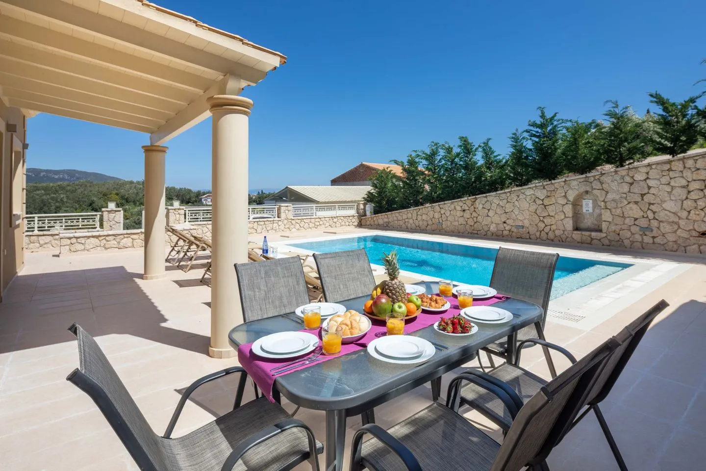  Villa Korfiatissa Aghios Mattaios - Terrasse