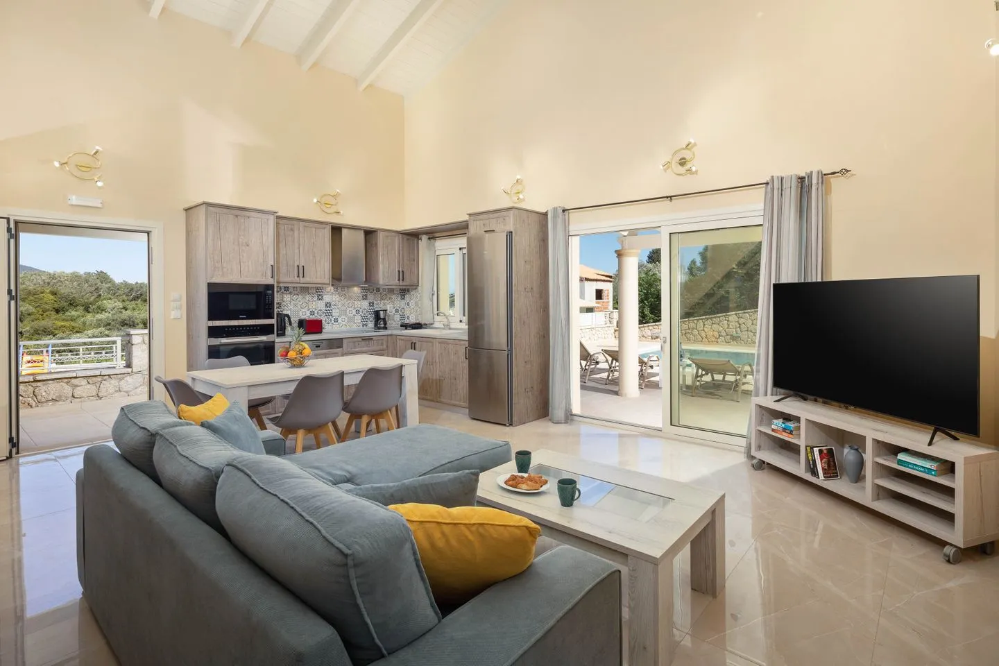  Villa Korfiatissa Aghios Mattaios - Wohnzimmer