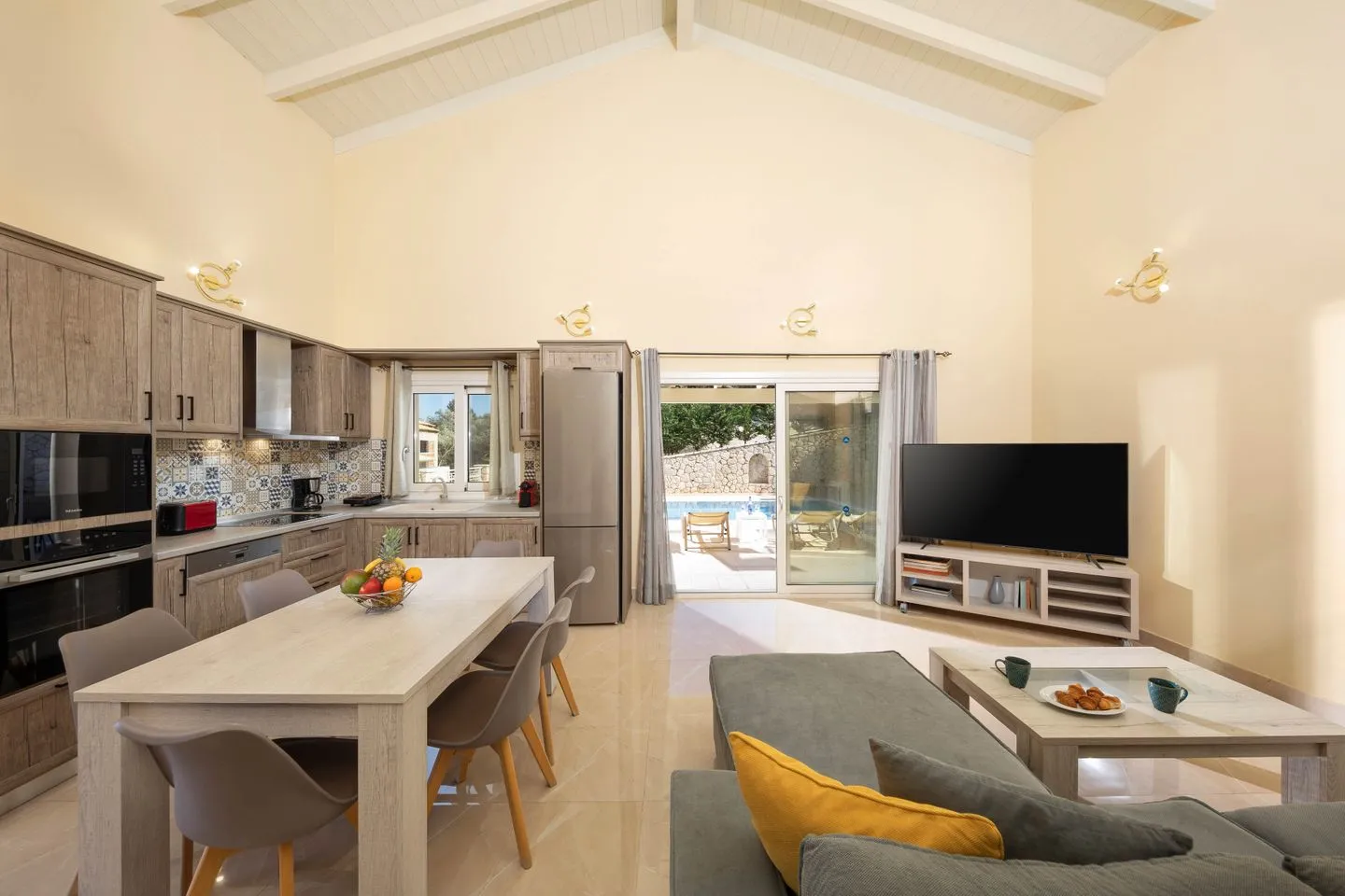  Villa Korfiatissa Aghios Mattaios - Wohnzimmer