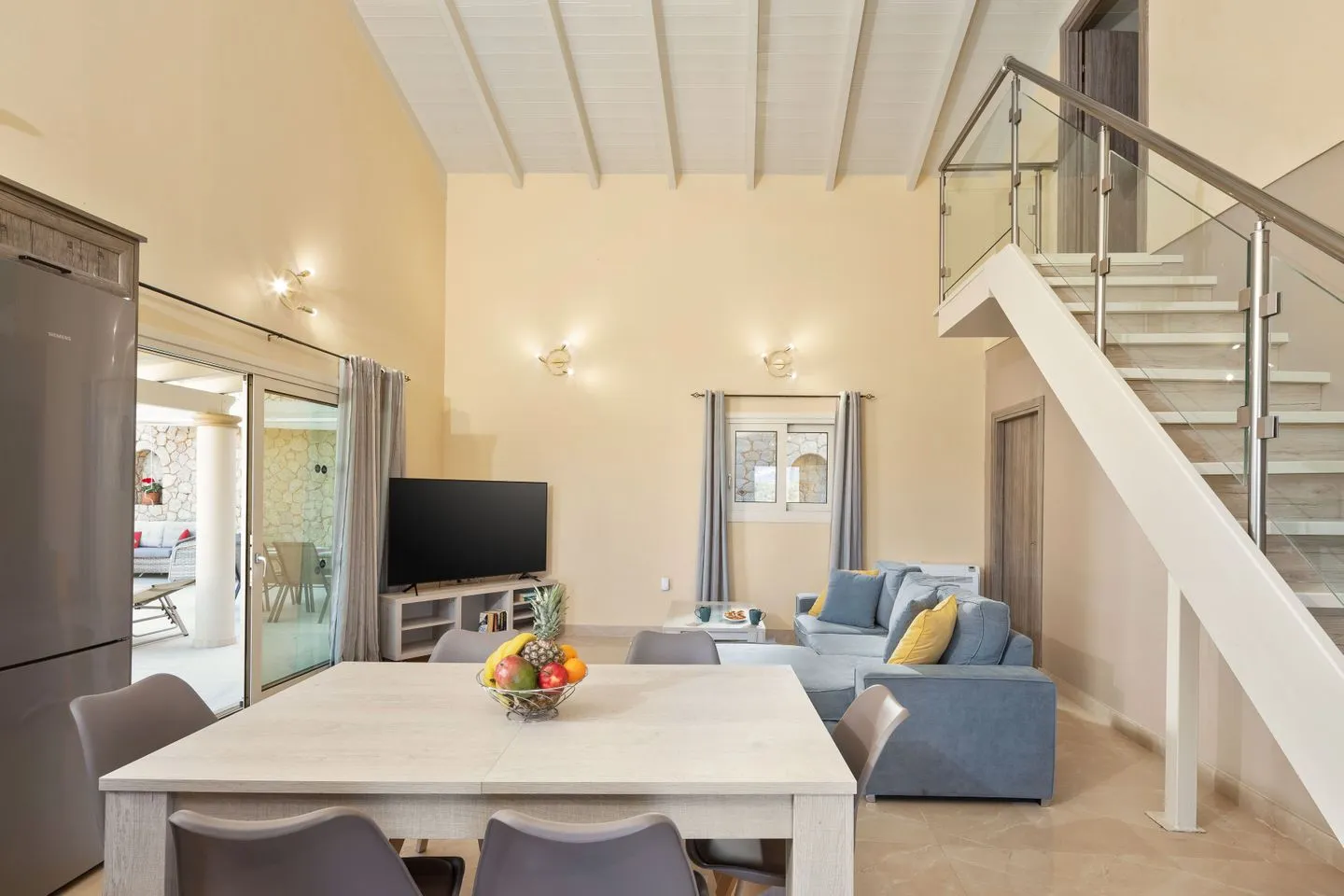  Villa Korfiatissa Aghios Mattaios - Wohnzimmer