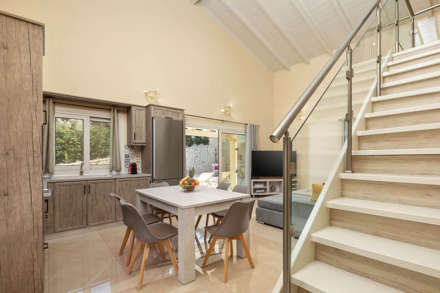  Villa Korfiatissa Aghios Mattaios - Wohnzimmer