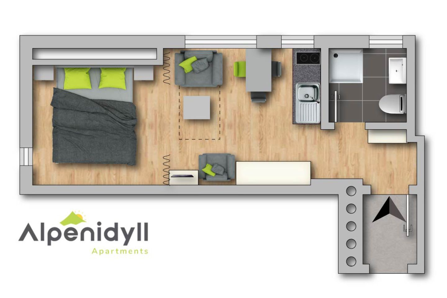  City Life 5 by Alpenidyll Apartments Schladming - 2D Plan
