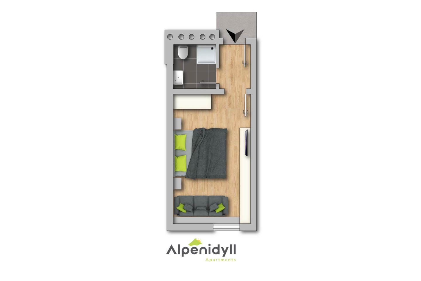  City Life 7 by Alpenidyll Apartments Schladming - Grundriss 2D Plan