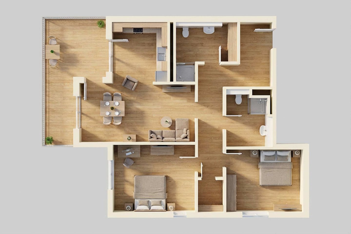  Ferienwohnung Ankerplatz Zirchow An der Haffküste - Grundriss