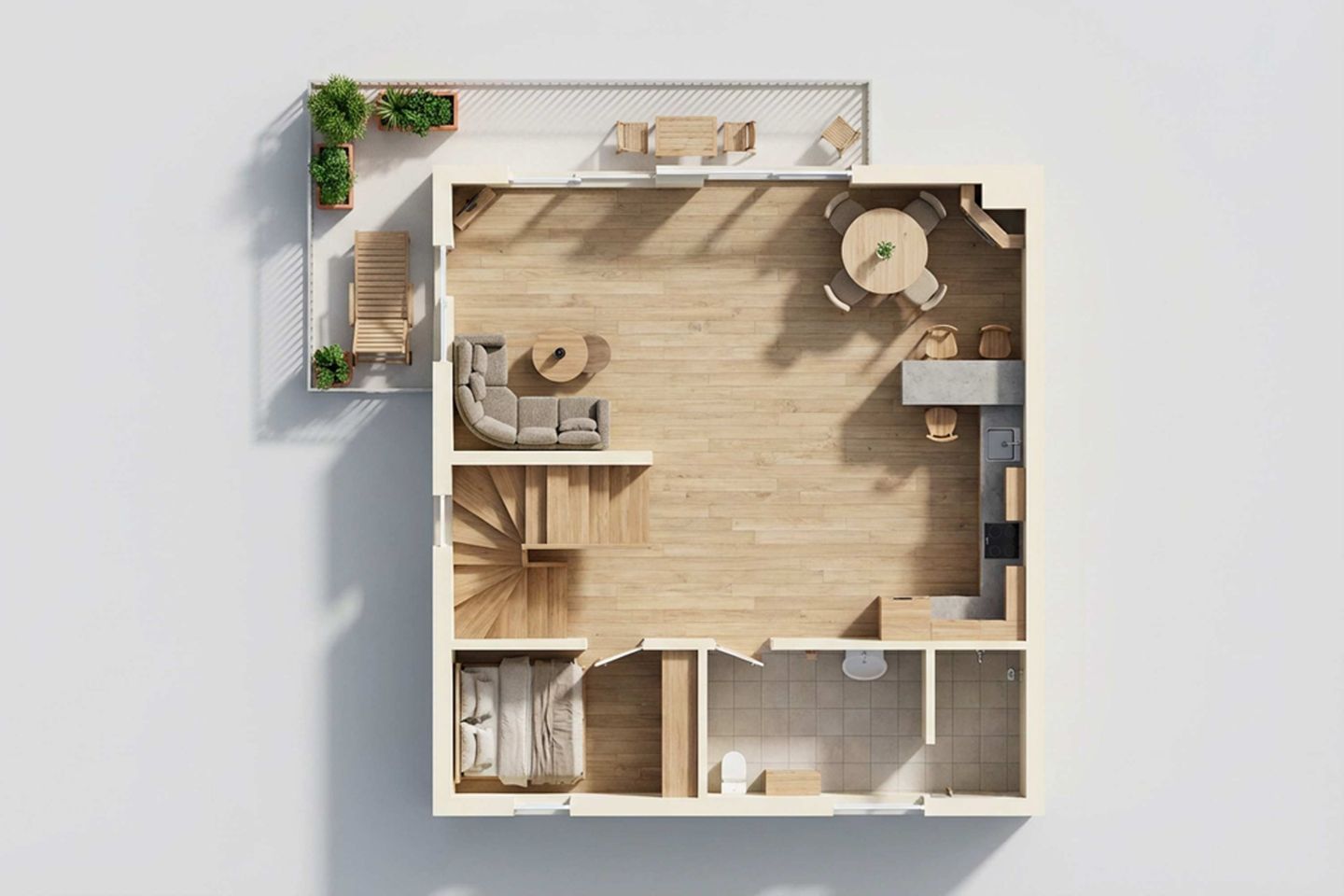  Ferienwohnung Krebssee Idyll 2 Bansin - Grundriss