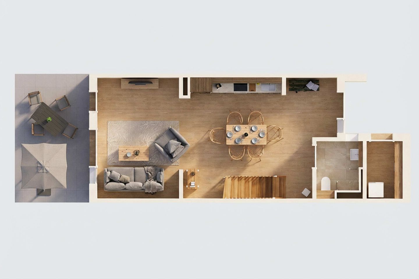  Ferienhaus Windspiel Kölpinsee - Grundriss