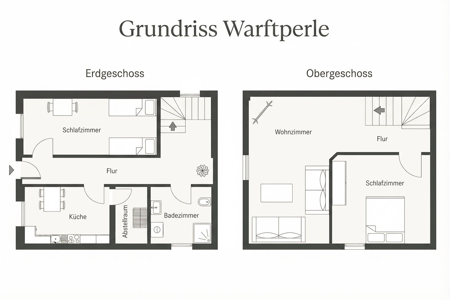 Grundriss – Warftperle 