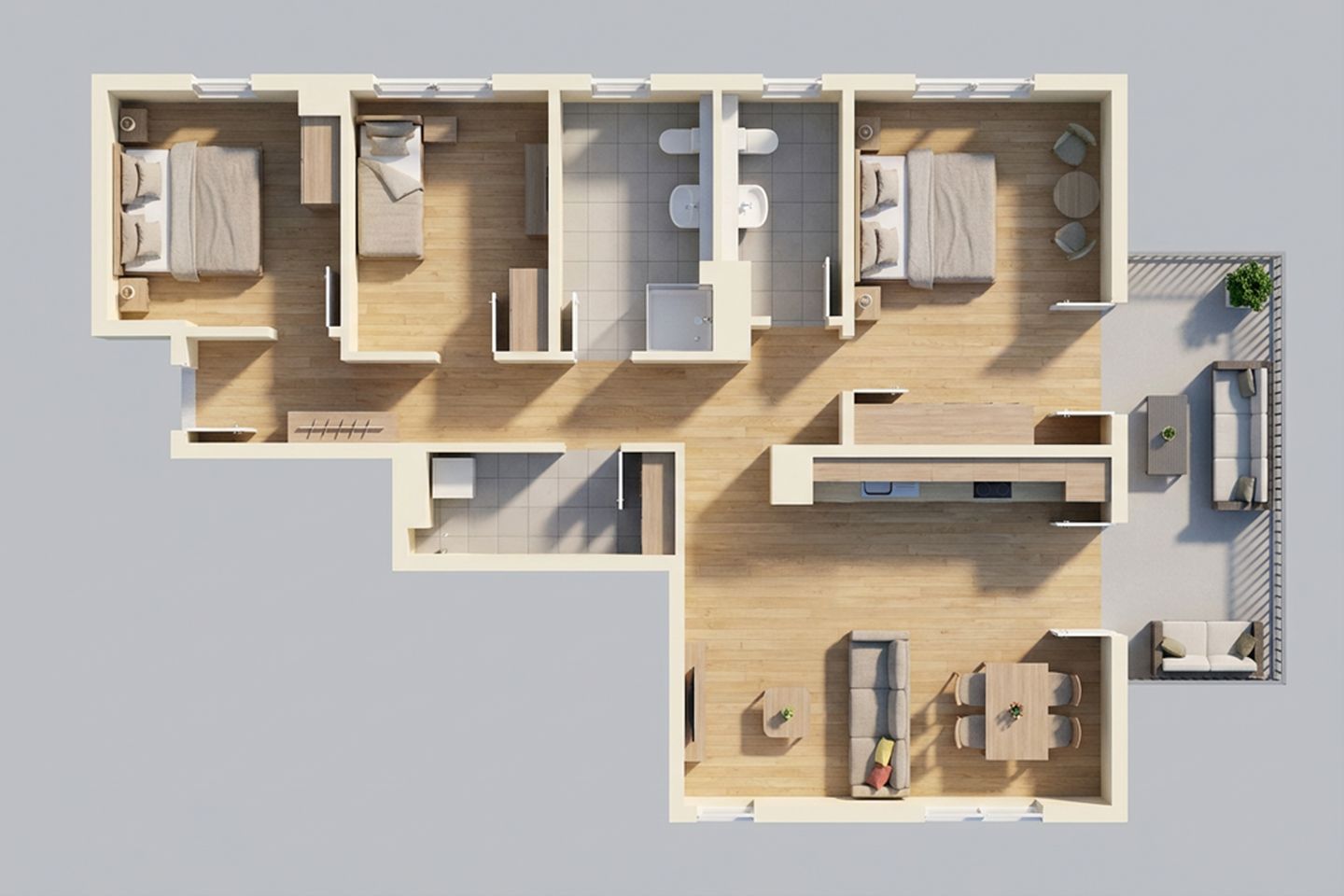  Ferienwohnung Meerzeit Kölpinsee - Grundriss