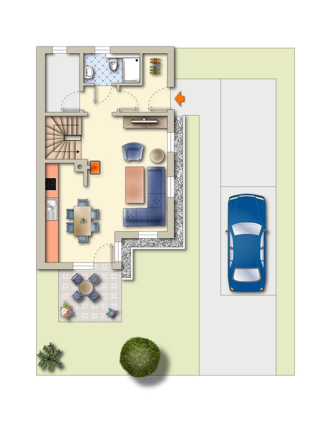  Haus Boddenbrise Bresewitz - Grundriss