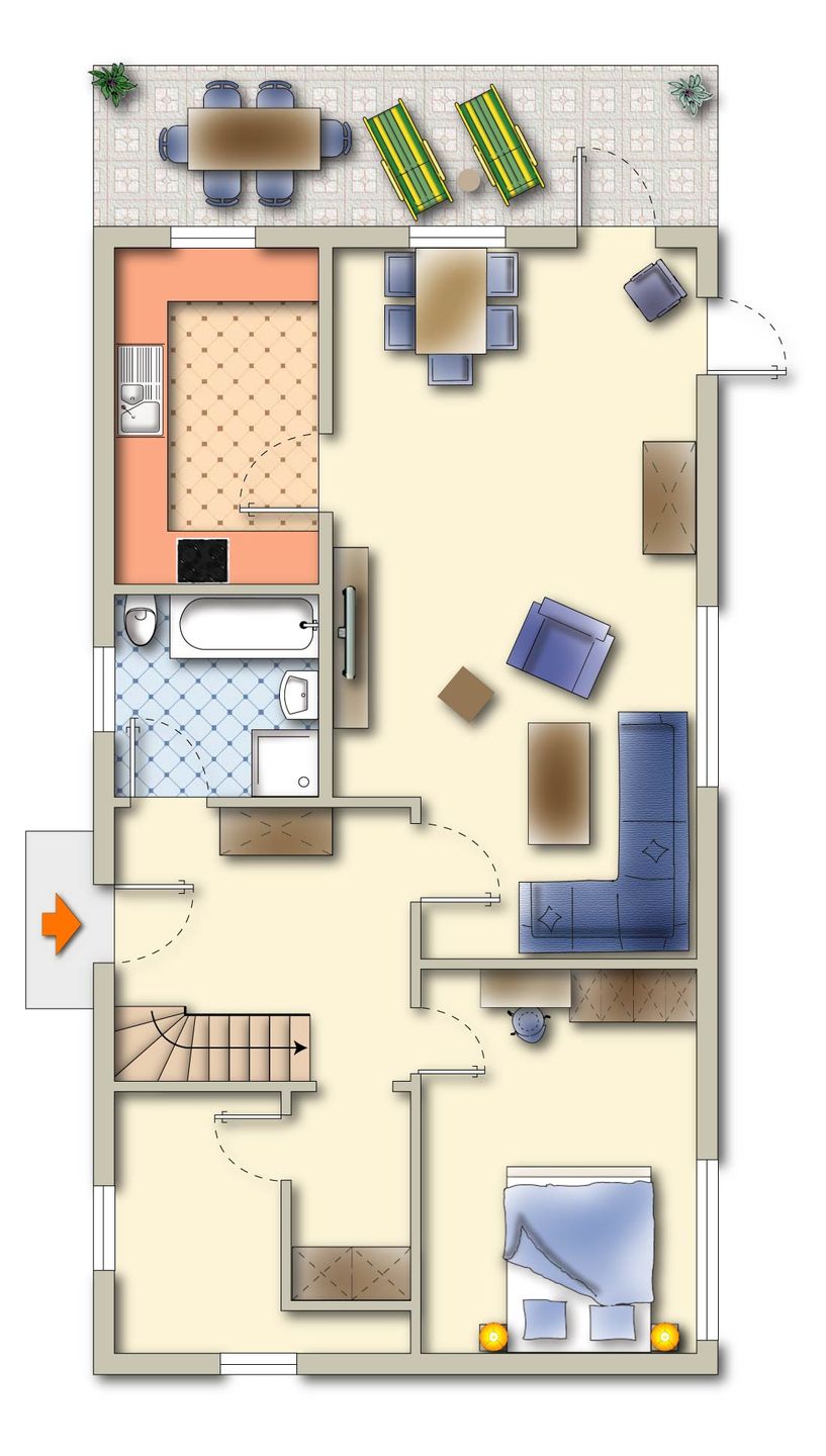  Deichhus Zingst - Grundriss