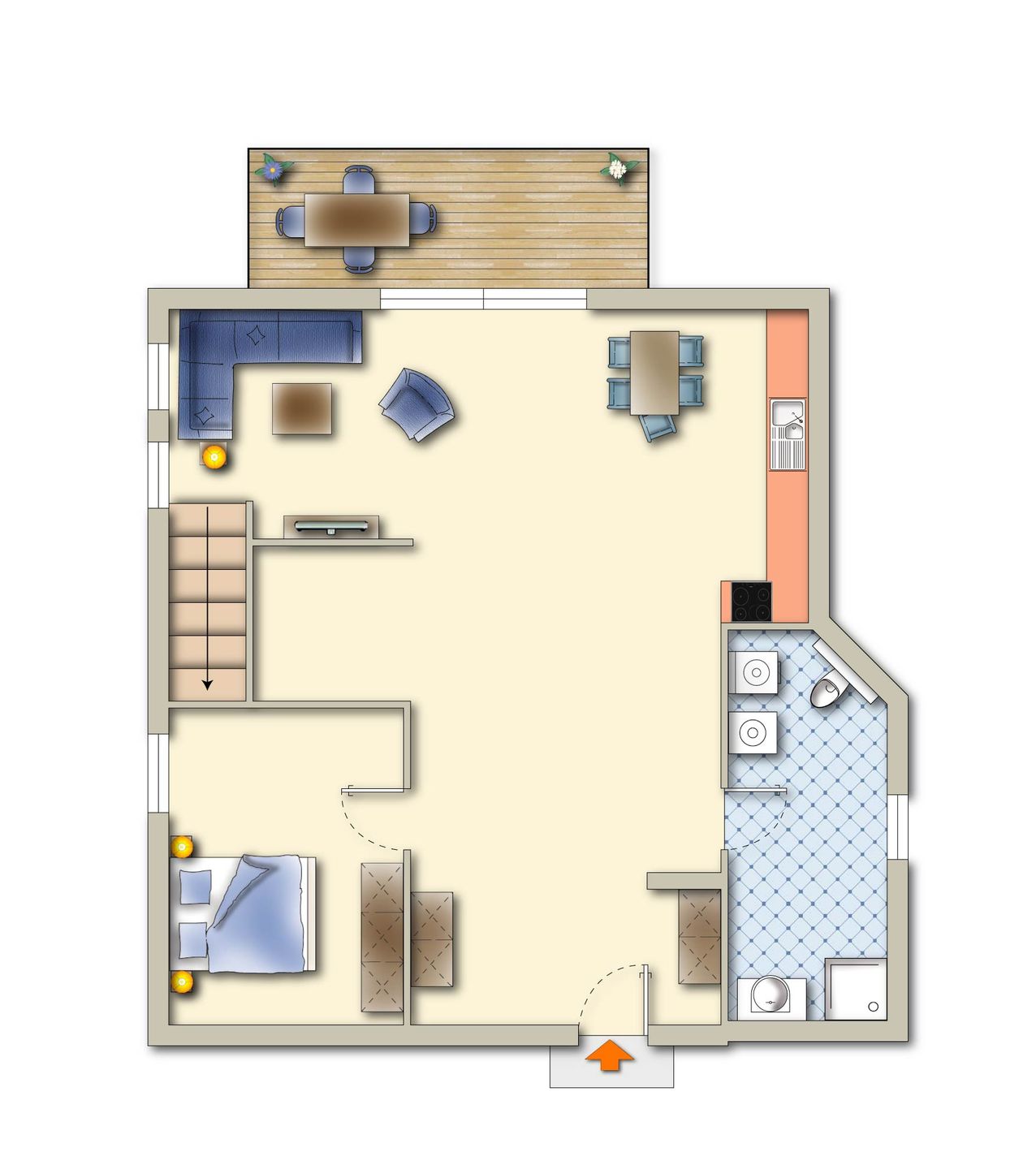  Urlaubsglück Zingst - Grundriss