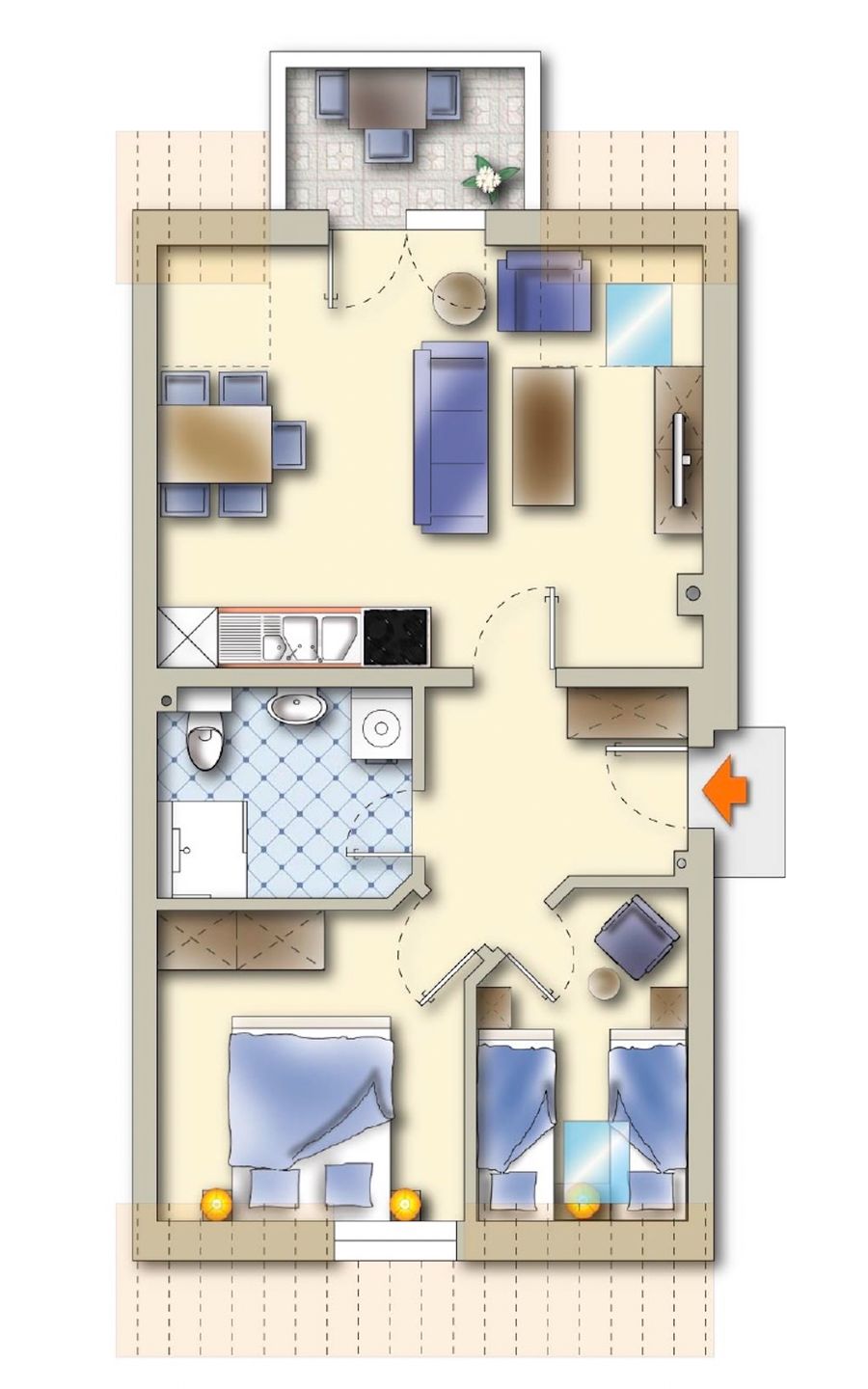  Strandjuwel Prerow - Grundriss